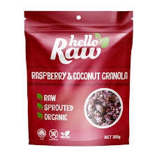 Hello Raw Raspberry & Coconut Granola 350g